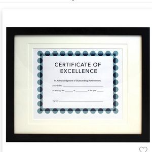 Frame Back Bevel Document Frame Black
